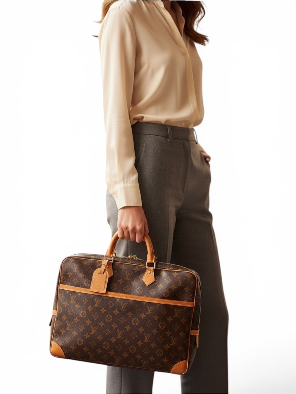Louis Vuitton Monogram Porte Documents Voyage GM Briefcase Laptop Work Bag